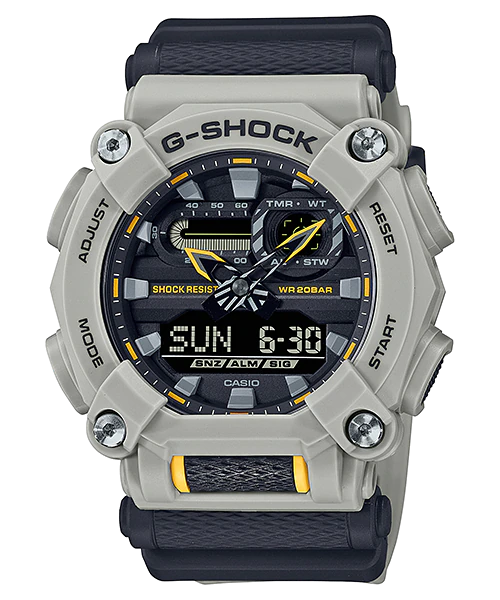  [Pin Miễn Phí Trọn Đời] GA-900HC-5ADR - Đồng hồ G-Shock Nam - Tem Vàng Chống Giả 