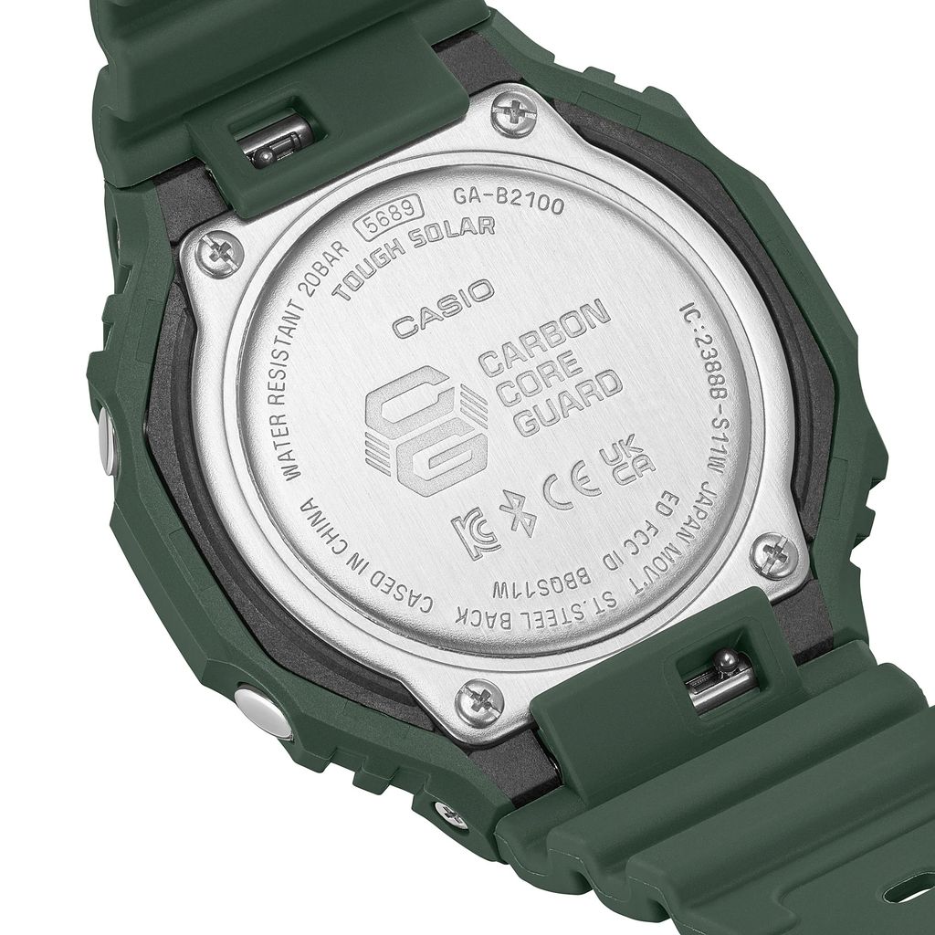  [Pin Miễn Phí Trọn Đời] GA-B2100-3ADR - Đồng hồ G-Shock Nam - Tem Vàng Chống Giả 