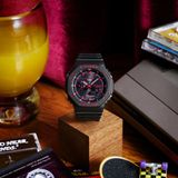  [Pin Miễn Phí Trọn Đời] GA-B2100BNR-1ADR - Đồng hồ G-Shock Nam - Tem Vàng Chống Giả 