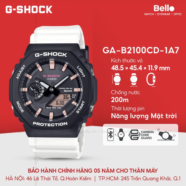  [LIMITED] Casio G-Shock GA-B2100CD-1A7 - Uy tín từ 2009, Tem vàng chống giả, Bảo hành 5 năm, Pin miễn phí trọn đời 