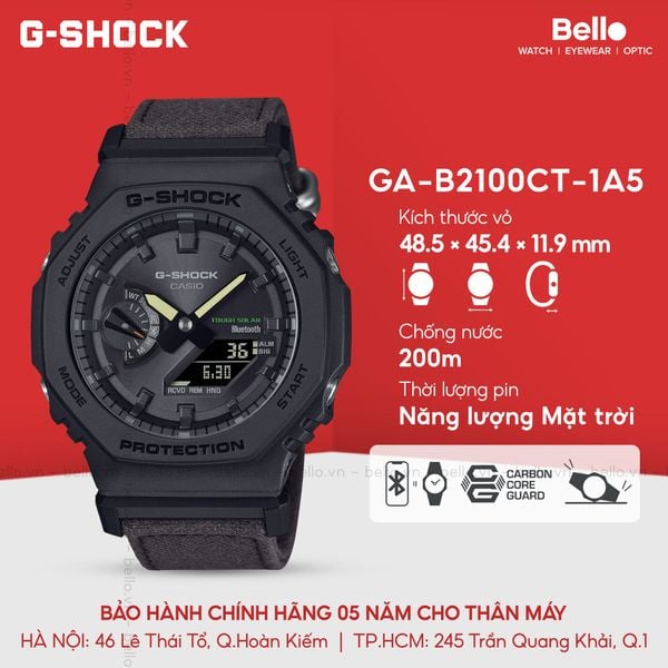 [LIMITED] Casio G-Shock GA-B2100CT-1A5DR - Uy tín từ 2009, Tem vàng chống giả, Bảo hành 5 năm, Pin miễn phí trọn đời 