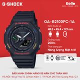  Casio G-Shock GA-B2100FC-1ADR - Uy tín từ 2009, Tem vàng chống giả, Bảo hành 5 năm, Pin miễn phí trọn đời 