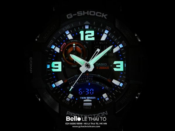  Casio G-Shock GA-1000-1A - Uy tín từ 2009, Tem vàng chống giả, Bảo hành 5 năm, Pin miễn phí trọn đời 