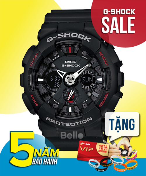  Casio G-Shock GA-120-1A - Uy tín từ 2009, Tem vàng chống giả, Bảo hành 5 năm, Pin miễn phí trọn đời 