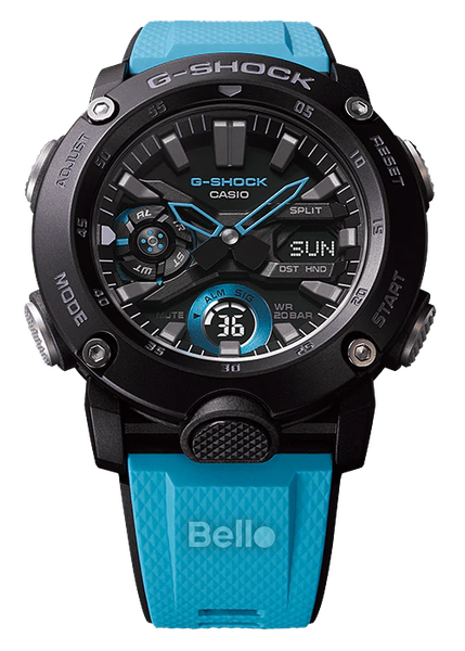  Casio G-Shock GA-2000-1A2 - Uy tín từ 2009, Tem vàng chống giả, Bảo hành 5 năm, Pin miễn phí trọn đời 