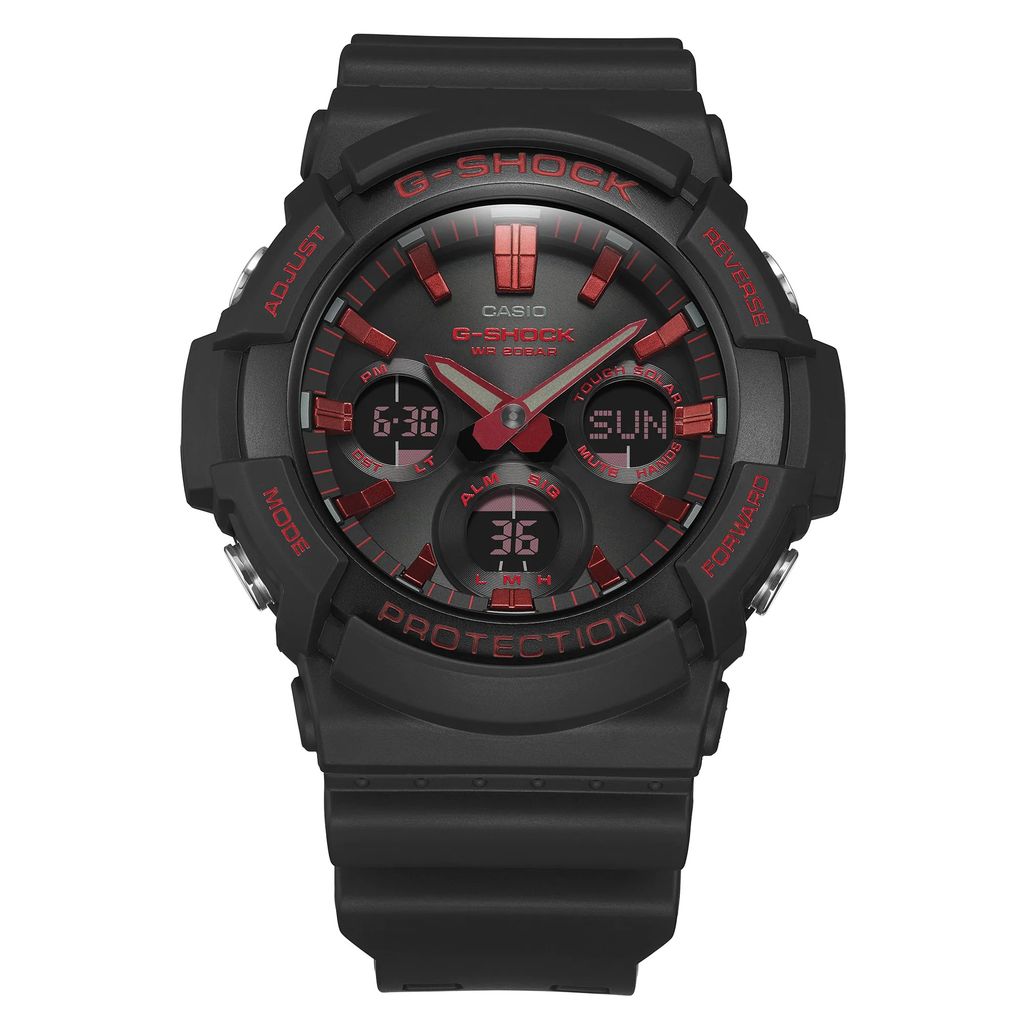  [Pin Miễn Phí Trọn Đời] GAS-100BNR-1ADR - Đồng hồ G-Shock Nam - Tem Vàng Chống Giả 