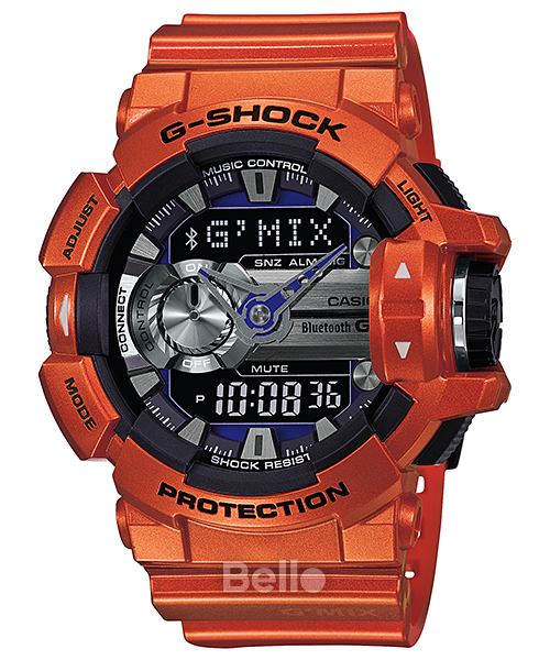  [Pin Miễn Phí Trọn Đời] GBA-400-4B - Đồng hồ G-Shock Nam - Tem Vàng Chống Giả 