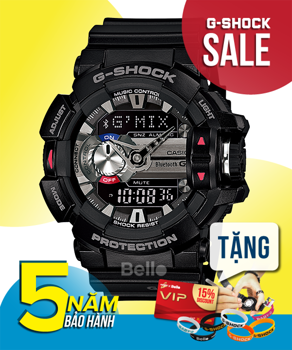  [Pin Miễn Phí Trọn Đời] GBA-400-1A - Đồng hồ G-Shock Nam - Tem Vàng Chống Giả 