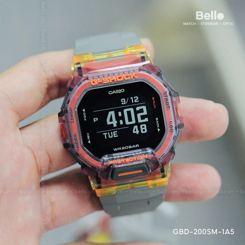  [Pin Miễn Phí Trọn Đời] GBD-200SM-1A5 - Đồng hồ G-Shock Nam - Tem Vàng Chống Giả 