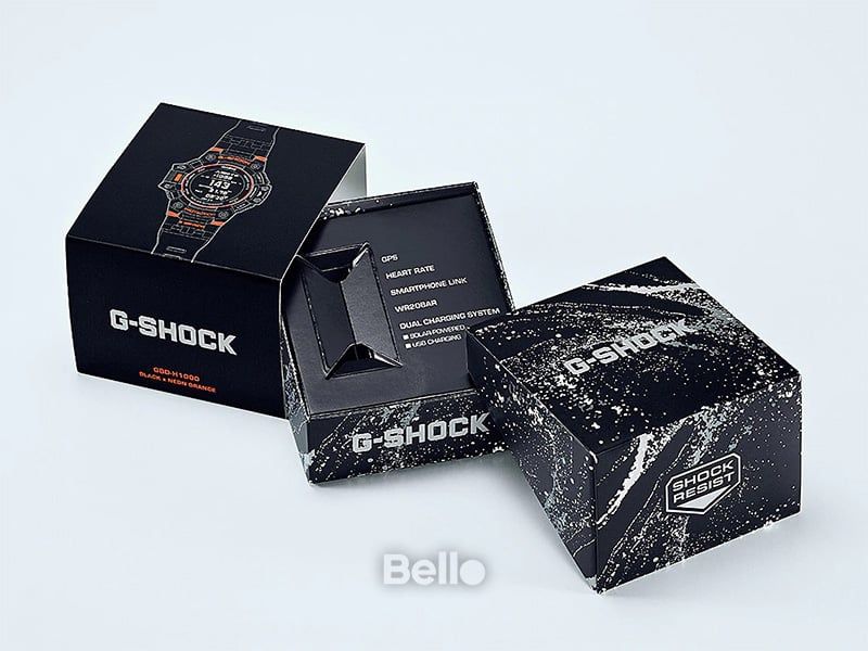  [Pin Miễn Phí Trọn Đời] GBD-H1000-1A4 - Đồng hồ G-Shock Nam - Tem Vàng Chống Giả 