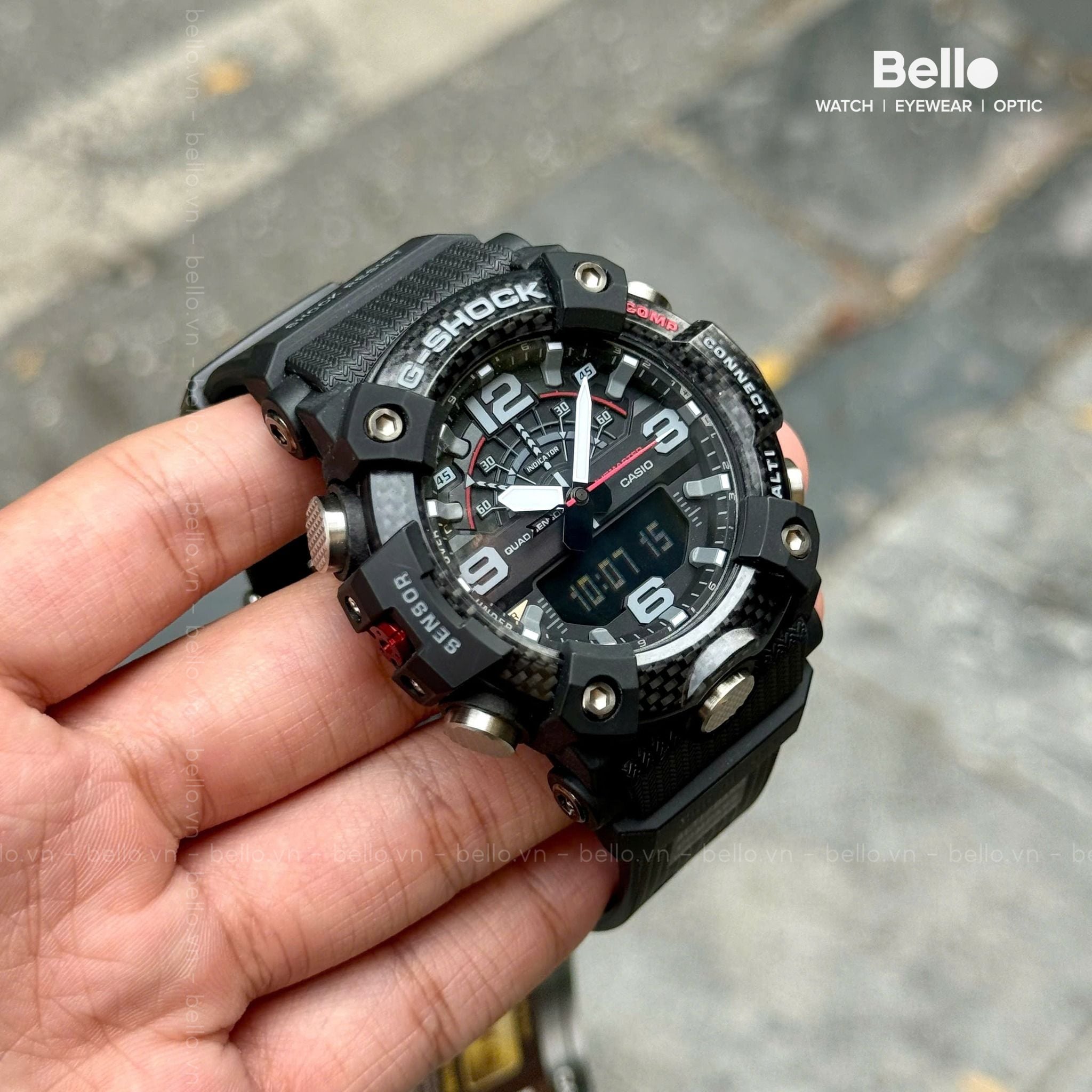 Casio G-Shock GG-B100-1A Uy tín từ 2009, Tem vàng chống giả, Bảo