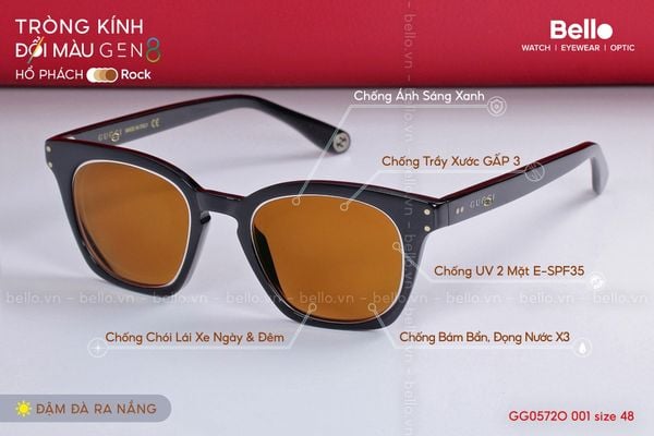  Tròng Kính Đổi Màu Essilor Transitions Gen 8 Hổ Phách Amber 