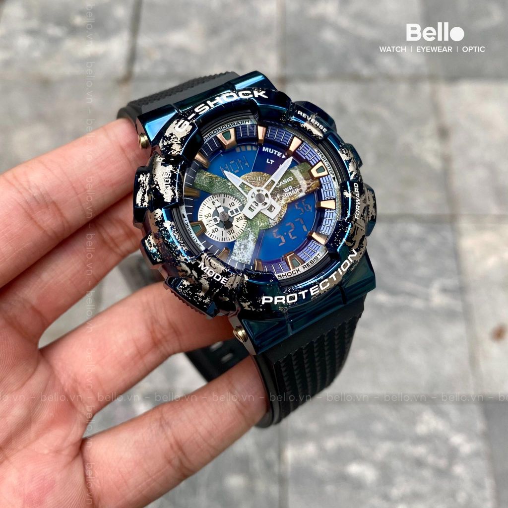 [LIMITED] Casio G-Shock GM-110EARTH-1A - Uy tín từ 2009, Tem vàng chống giả, Bảo hành 5 năm, Pin miễn phí trọn đời 