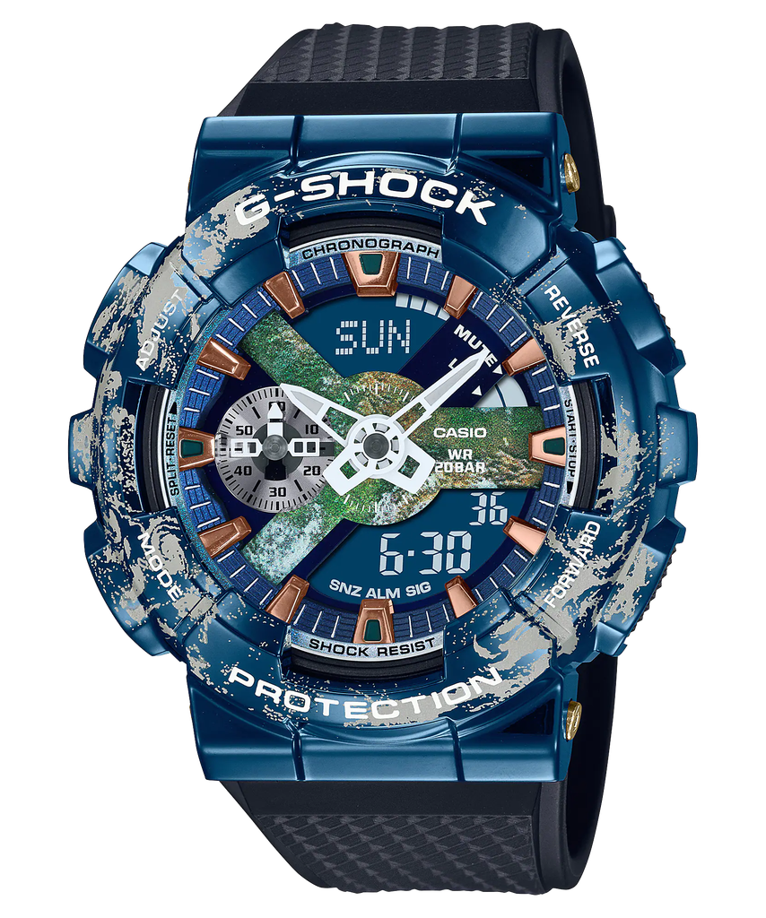  [LIMITED] Casio G-Shock GM-110EARTH-1A - Uy tín từ 2009, Tem vàng chống giả, Bảo hành 5 năm, Pin miễn phí trọn đời 