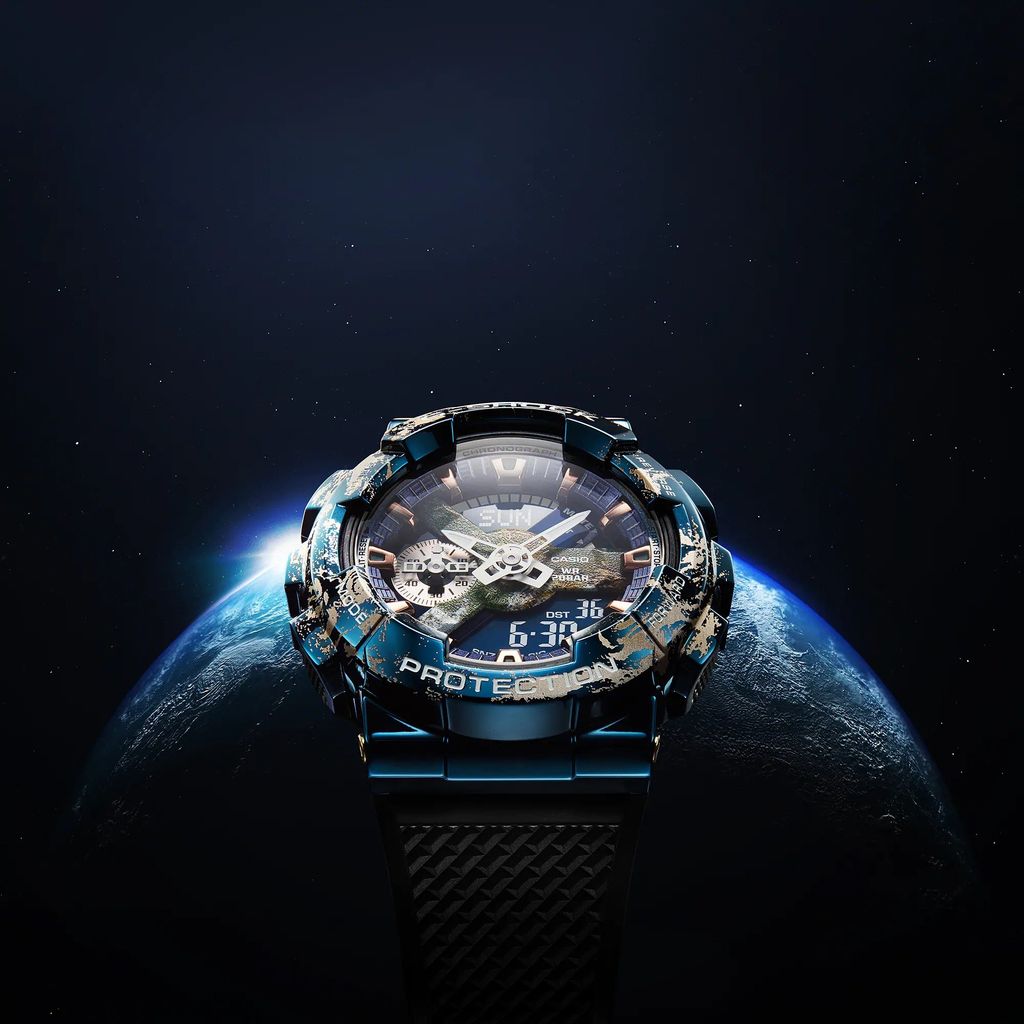  [LIMITED] Casio G-Shock GM-110EARTH-1A - Uy tín từ 2009, Tem vàng chống giả, Bảo hành 5 năm, Pin miễn phí trọn đời 
