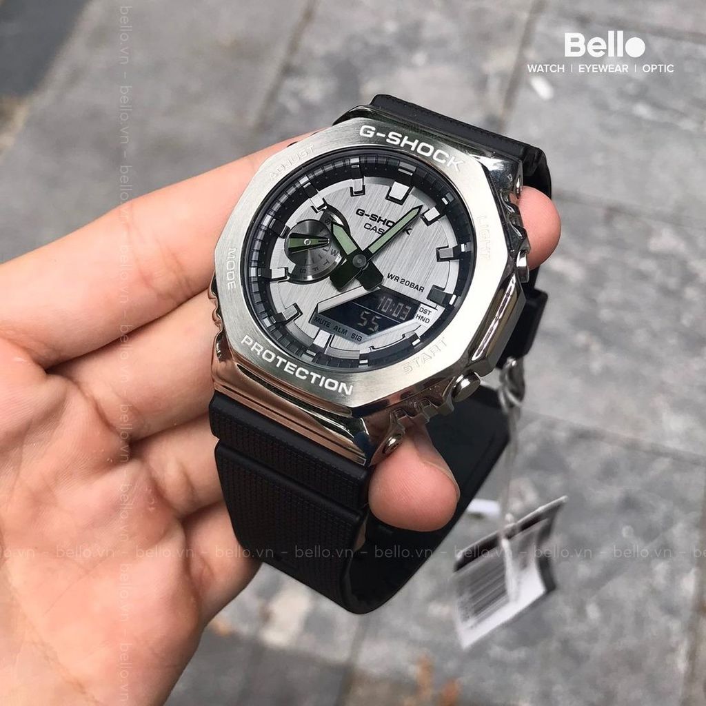  Casio G-Shock GM-2100-1A - Uy tín từ 2009, Tem vàng chống giả, Bảo hành 5 năm, Pin miễn phí trọn đời 