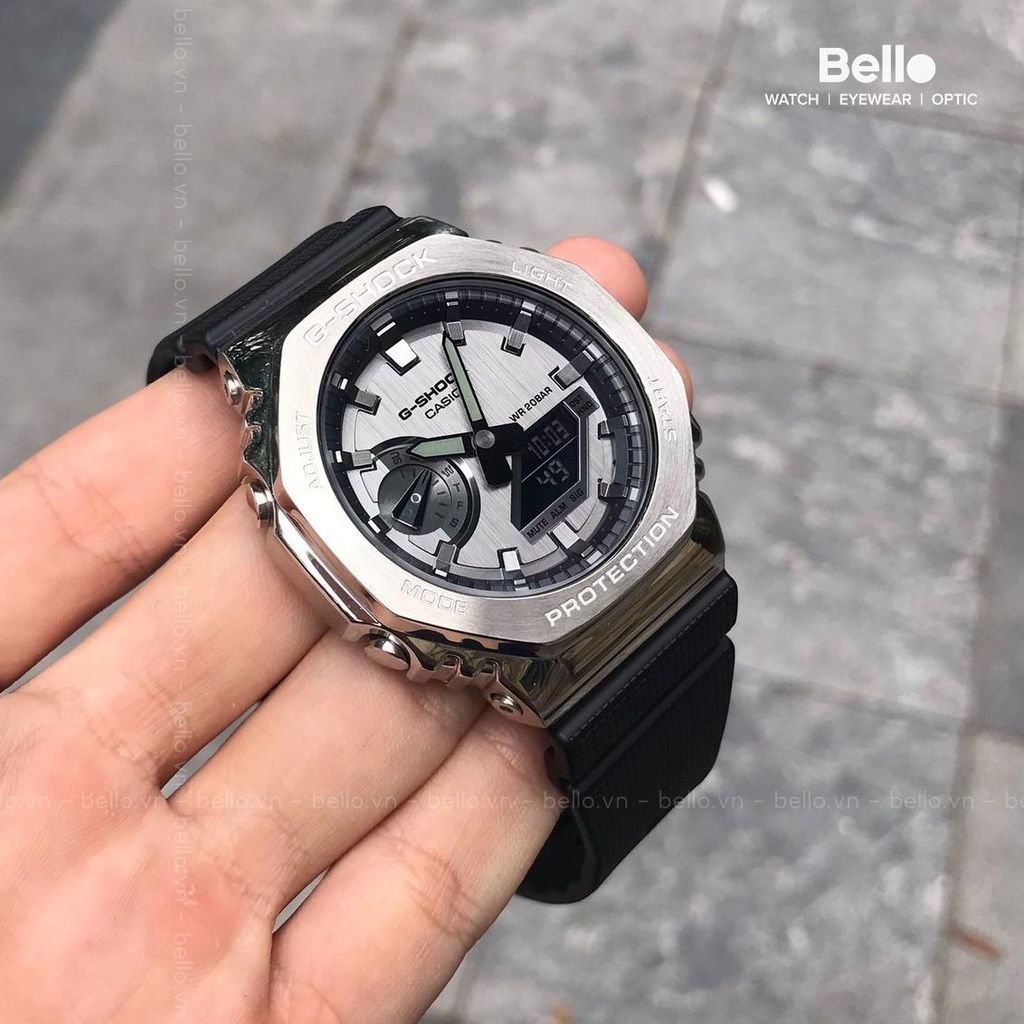  Casio G-Shock GM-2100-1A - Uy tín từ 2009, Tem vàng chống giả, Bảo hành 5 năm, Pin miễn phí trọn đời 