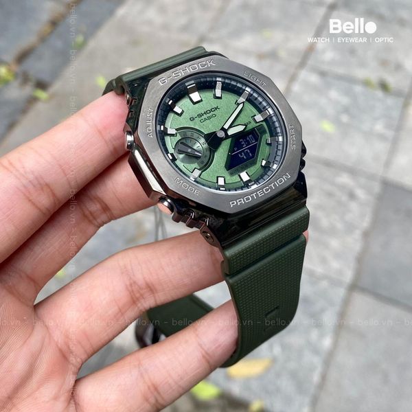  Casio G-Shock GM-2100B-3A - Uy tín từ 2009, Tem vàng chống giả, Bảo hành 5 năm, Pin miễn phí trọn đời 