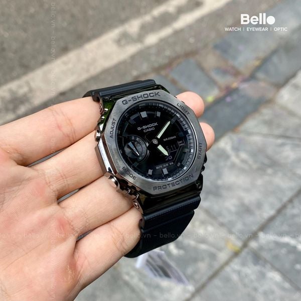  Casio G-Shock GM-2100BB-1ADR - Uy tín từ 2009, Tem vàng chống giả, Bảo hành 5 năm, Pin miễn phí trọn đời 