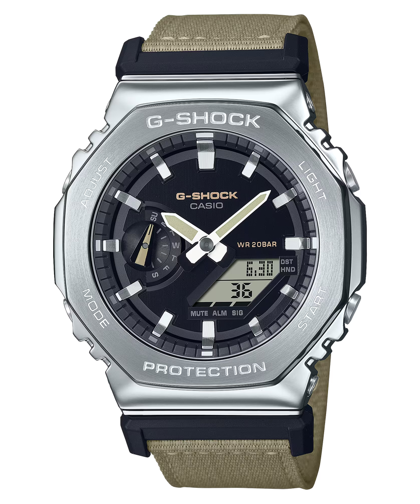  [Pin Miễn Phí Trọn Đời] GM-2100C-5ADR - Đồng hồ G-Shock Nam - Tem Vàng Chống Giả 