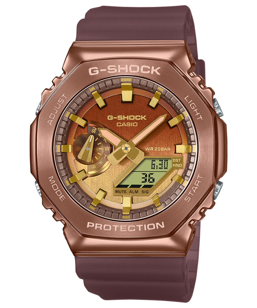  [Pin Miễn Phí Trọn Đời] GM-2100CL-5A - Đồng hồ G-Shock Nam - Tem Vàng Chống Giả 