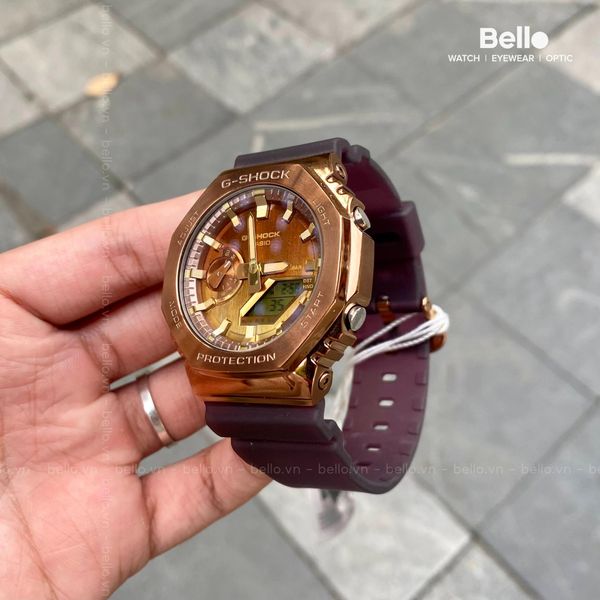  Casio G-Shock GM-2100CL-5A - Uy tín từ 2009, Tem vàng chống giả, Bảo hành 5 năm, Pin miễn phí trọn đời 