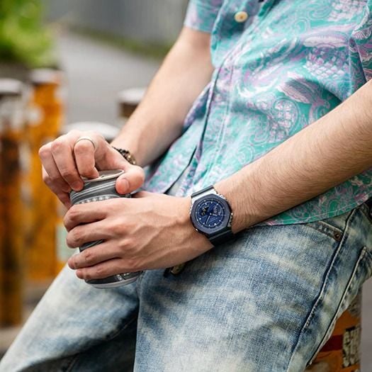  Casio G-Shock GM-2100N-2A - Uy tín từ 2009, Tem vàng chống giả, Bảo hành 5 năm, Pin miễn phí trọn đời 