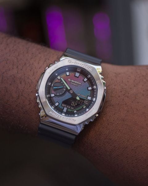  Casio G-Shock GM-2100RW-1A - Uy tín từ 2009, Tem vàng chống giả, Bảo hành 5 năm, Pin miễn phí trọn đời 