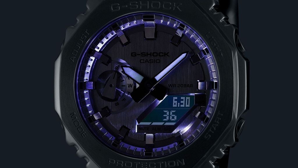  Casio G-Shock GM-2100YM-8A - Uy tín từ 2009, Tem vàng chống giả, Bảo hành 5 năm, Pin miễn phí trọn đời 