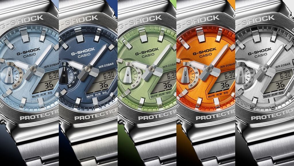  Casio G-Shock GM-2110D-3A - Uy tín từ 2009, Tem vàng chống giả, Bảo hành 5 năm, Pin miễn phí trọn đời 