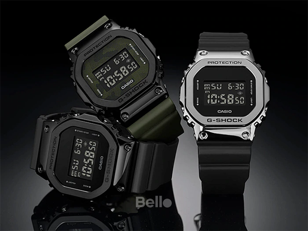  Casio G-Shock GM-5600-1 - Uy tín từ 2009, Tem vàng chống giả, Bảo hành 5 năm, Pin miễn phí trọn đời 