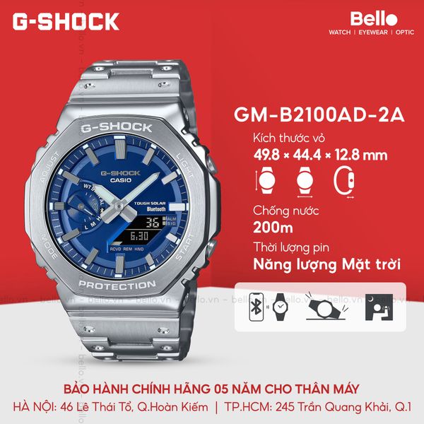 [LIMITED] Casio G-Shock GM-B2100AD-2ADR - Uy tín từ 2009, Tem vàng chống giả, Bảo hành 5 năm, Pin miễn phí trọn đời 