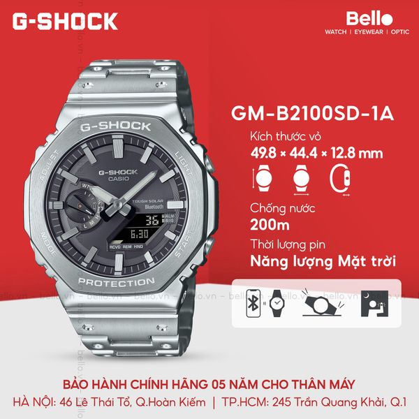  [LIMITED] Casio G-Shock GM-B2100SD-1A - Uy tín từ 2009, Tem vàng chống giả, Bảo hành 5 năm, Pin miễn phí trọn đời 