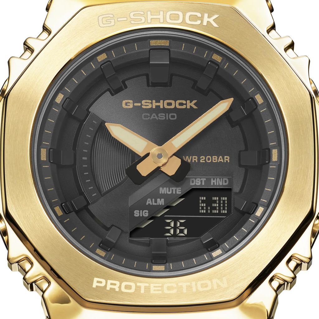  [Pin Miễn Phí Trọn Đời] GM-S2100GB-1A - Đồng hồ G-Shock Nam - Tem Vàng Chống Giả 