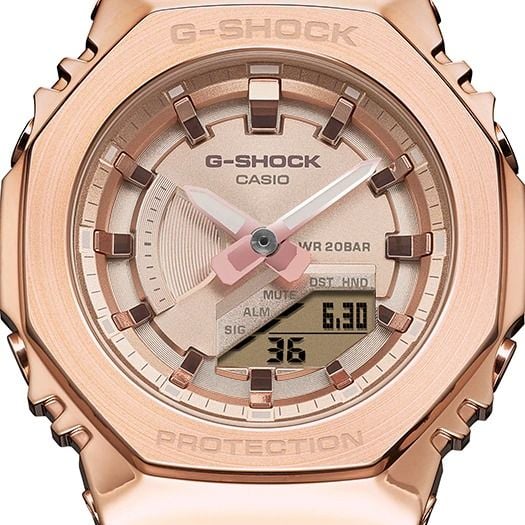  [Pin Miễn Phí Trọn Đời] GM-S2100PG-1A4 - Đồng hồ G-Shock Nam - Tem Vàng Chống Giả 