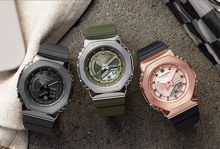  [Pin Miễn Phí Trọn Đời] GM-S2100PG-1A4 - Đồng hồ G-Shock Nam - Tem Vàng Chống Giả 