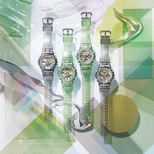  [Pin Miễn Phí Trọn Đời] GMA-S120GS-3ADR - Đồng hồ G-Shock Nữ - Tem Vàng Chống Giả 