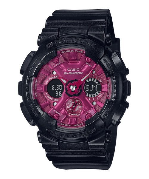 Casio G-Shock GMA-S120RB-1ADR - Uy tín từ 2009, Tem vàng chống giả, Bảo hành 5 năm, Pin miễn phí trọn đời 