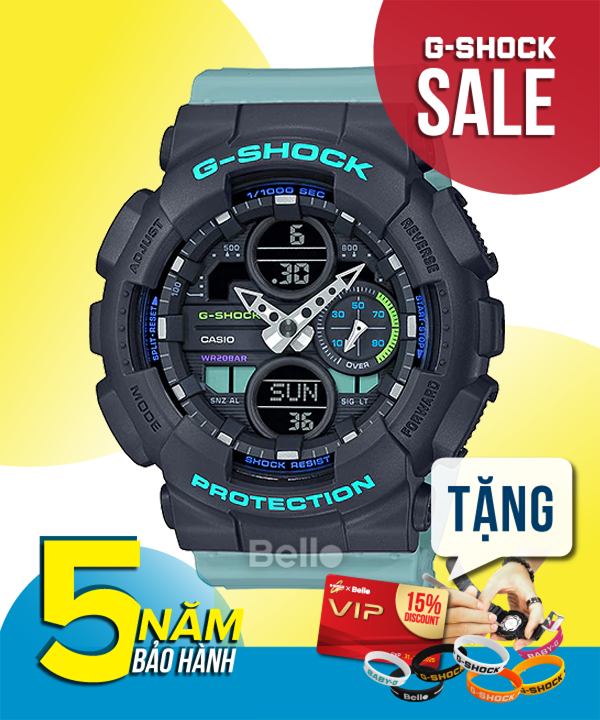 Pin Mi n Phi Tr n i GMA S140 2ADR ng h G Shock N Tem Vang Bello