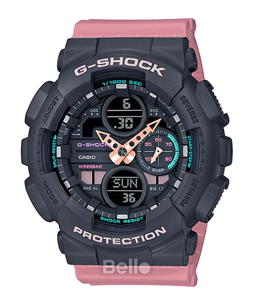  [Pin Miễn Phí Trọn Đời] GMA-S140-4ADR - Đồng hồ G-Shock Nữ - Tem Vàng Chống Giả 