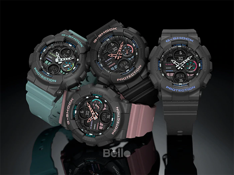  [Pin Miễn Phí Trọn Đời] GMA-S140-1ADR - Đồng hồ G-Shock Nữ - Tem Vàng Chống Giả 