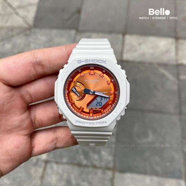  [LIMITED] Casio G-Shock GMA-S2100WS-7ADR - Uy tín từ 2009, Tem vàng chống giả, Bảo hành 5 năm, Pin miễn phí trọn đời 