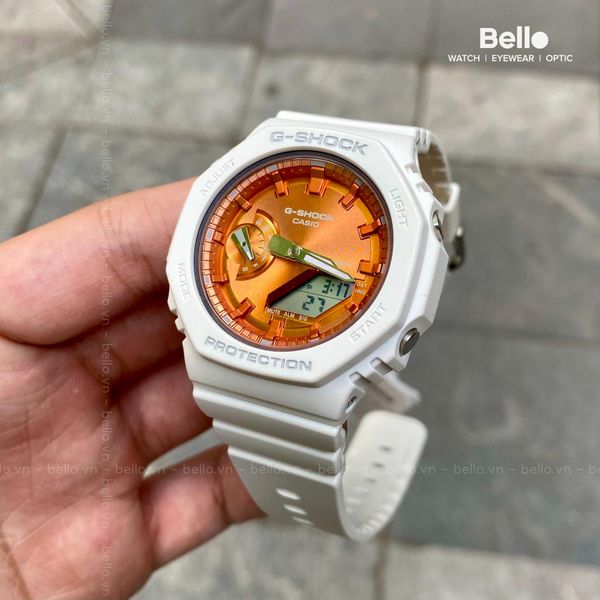  [LIMITED] Casio G-Shock GMA-S2100WS-7ADR - Uy tín từ 2009, Tem vàng chống giả, Bảo hành 5 năm, Pin miễn phí trọn đời 