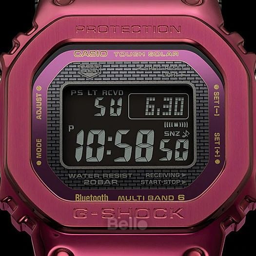  Casio G-Shock GMW-B5000RD-4 - Uy tín từ 2009, Tem vàng chống giả, Bảo hành 5 năm, Pin miễn phí trọn đời 