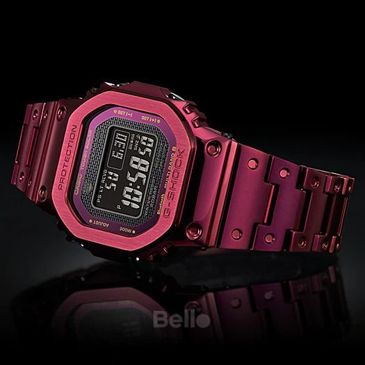  Casio G-Shock GMW-B5000RD-4 - Uy tín từ 2009, Tem vàng chống giả, Bảo hành 5 năm, Pin miễn phí trọn đời 