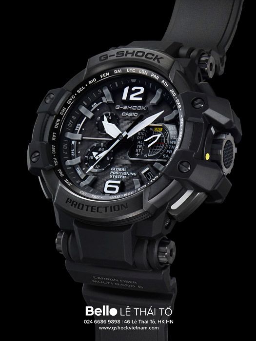  [Pin Miễn Phí Trọn Đời] GPW-1000-1B - Đồng hồ G-Shock Nam - Tem Vàng Chống Giả 