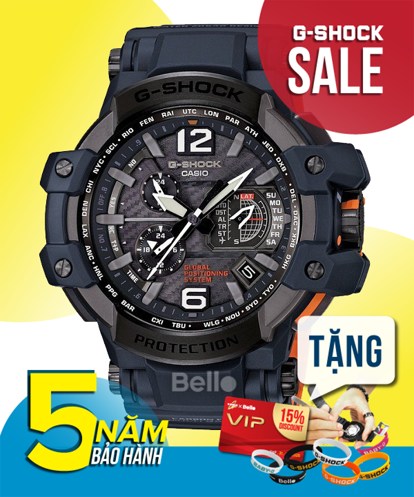  Casio G-Shock GPW-1000-2A - Uy tín từ 2009, Tem vàng chống giả, Bảo hành 5 năm, Pin miễn phí trọn đời 