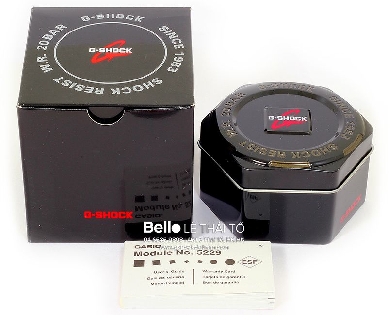  [Pin Miễn Phí Trọn Đời] GAS-100B-1A2 - Đồng hồ G-Shock Nam - Tem Vàng Chống Giả 