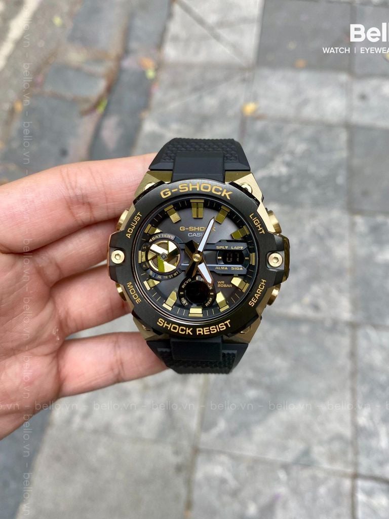  Casio G-Shock GST-B400GB-1A9 - Uy tín từ 2009, Tem vàng chống giả, Bảo hành 5 năm, Pin miễn phí trọn đời 