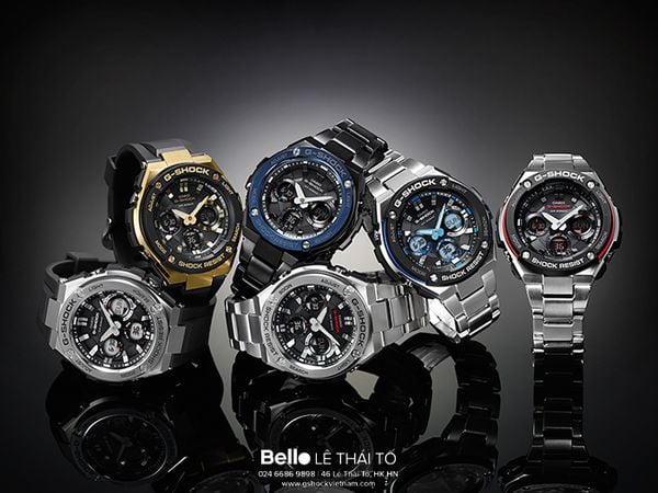  Casio G-Shock GST-S100G-1A - Uy tín từ 2009, Tem vàng chống giả, Bảo hành 5 năm, Pin miễn phí trọn đời 